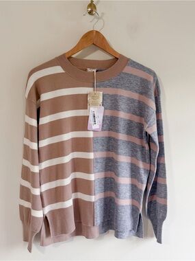 NWT Hem & Thread Lightweight Stripe Sweater